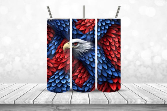 Download 3D Patriotic Eagle Tumbler Wrap PNG - Patriotic eagle tumbler Collection