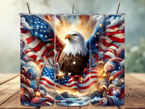Download Abstract Patriotic Eagle Tumbler Wrap - Patriotic eagle tumbler Collection