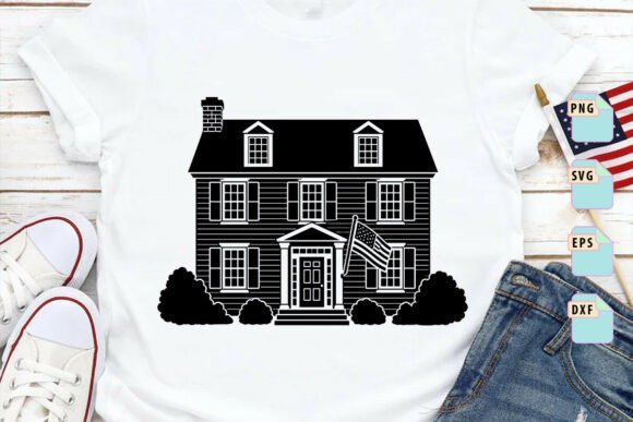 Download Colonial American House SVG - Premium Resources